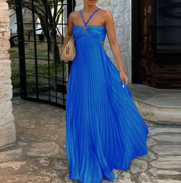 Robe Iris — Plissée Dos Nu