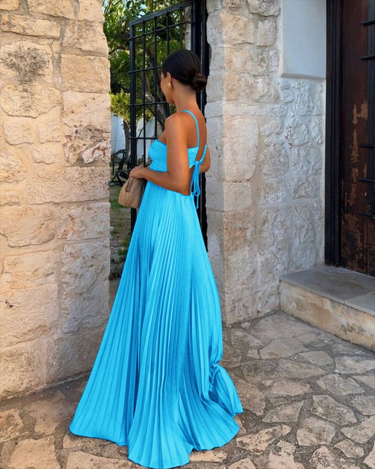 Robe Iris — Plissée Dos Nu