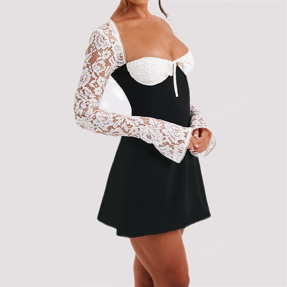 Robe Salomé — Dentelle Dos Nu