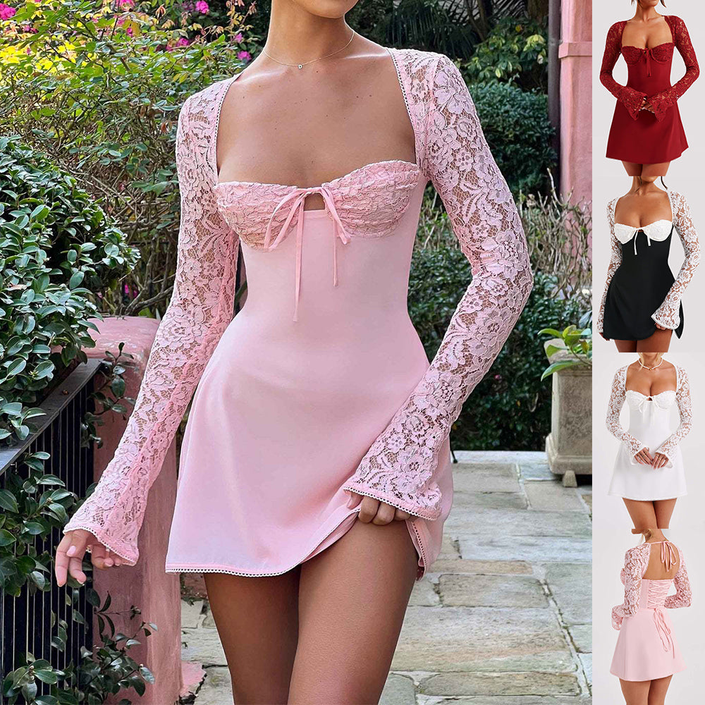 Robe Salomé — Dentelle Dos Nu