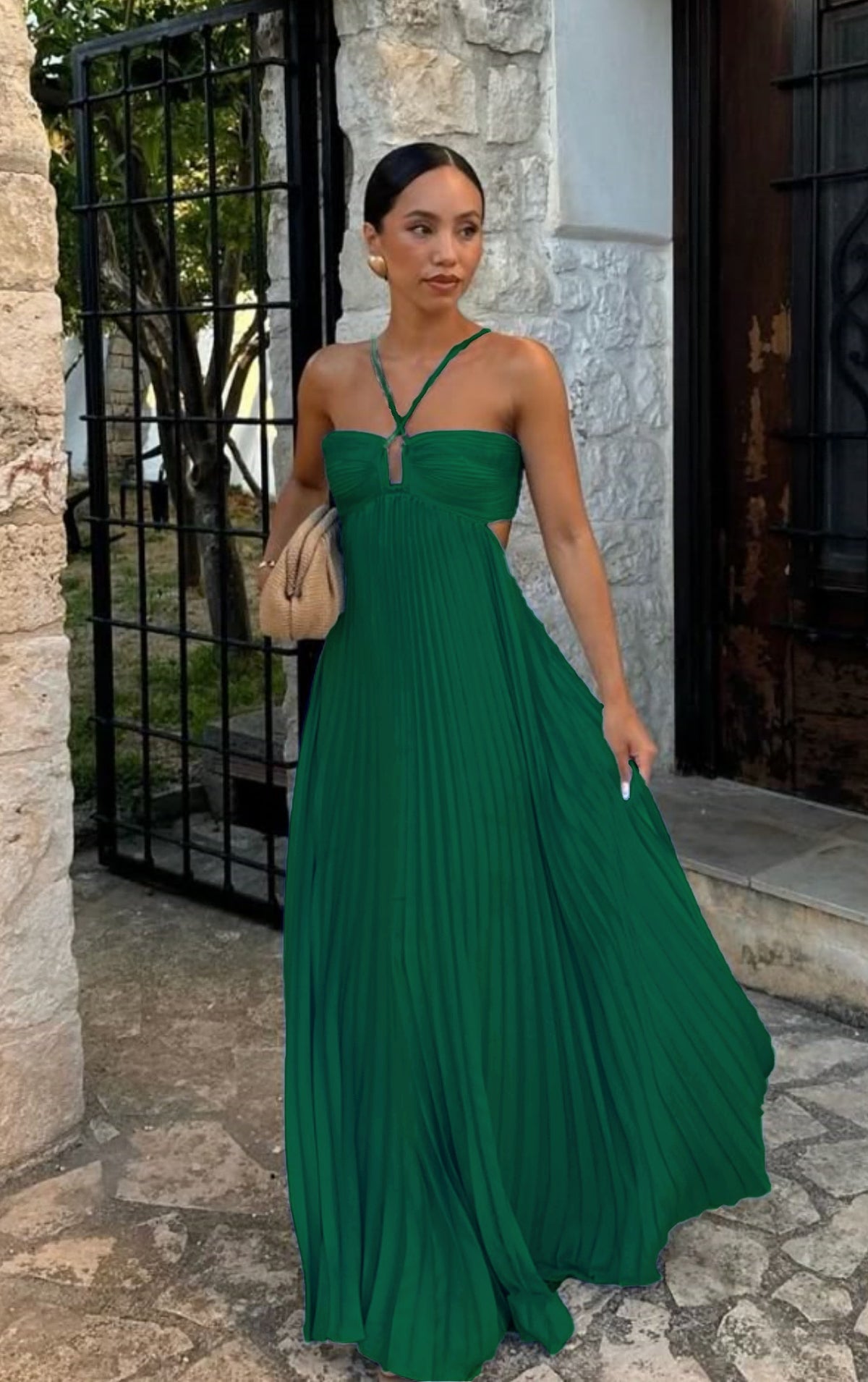 Robe Iris — Plissée Dos Nu