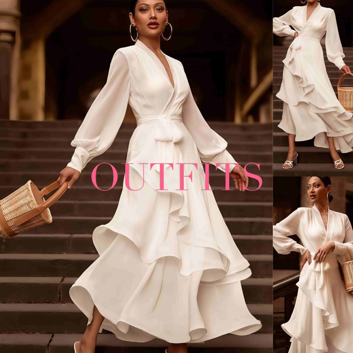 Robe Aurore — Satin Volanté